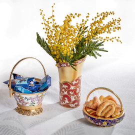 Flower vase made of silver