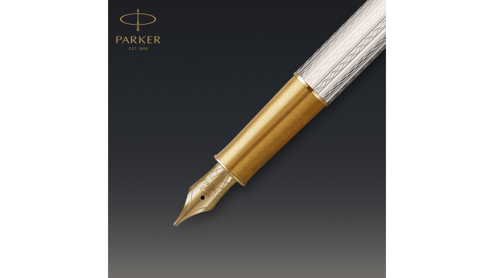 Перьевая ручка Parker Sonnet Silver Mistral GT, в подарочной упаковке