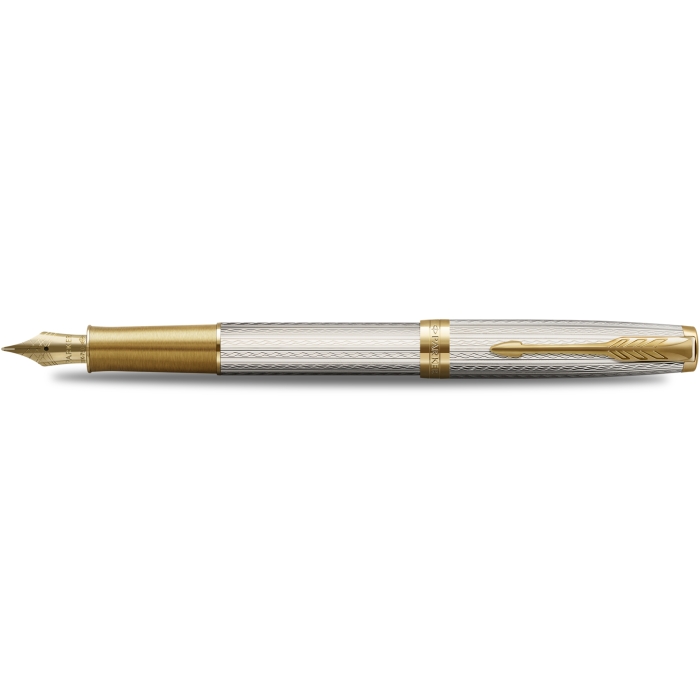 Перьевая ручка Parker Sonnet Silver Mistral GT, в подарочной упаковке