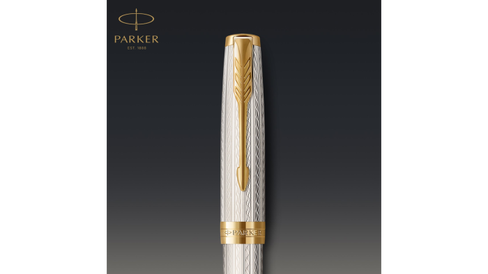 Перьевая ручка Parker Sonnet Silver Mistral GT, в подарочной упаковке
