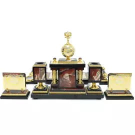Настольный набор из яшмы "Монарх"