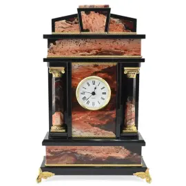 Каминные часы "Сенат" яшма