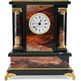 Каминные часы "Сенат" яшма