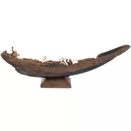 Композиция из бивня мамонта "Охота на мамонтов и шерстистого носорога"