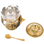 Caviar bowl "Underwater world" Zlatoust