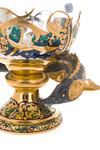 Caviar bowl "Underwater world" Zlatoust