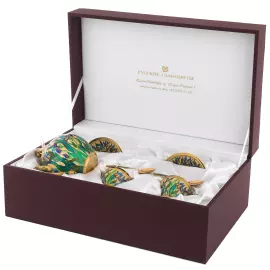 Сервиз чайный серебряный "Ирис" на 2 персоны