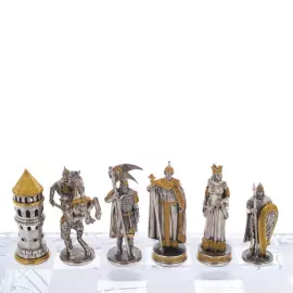 Шахматы из хрусталя и серебра "Ледовое побоище"