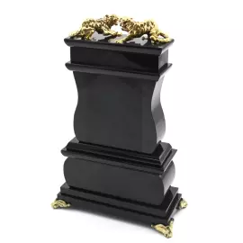 Mantel clock "Grace. Tigers" (malachite)