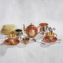 Икорница из набора "Классический" с золоченым вкладышем, 0,1 л Икорница из набора "Классический" с золоченым вкладышем, 0,1 л