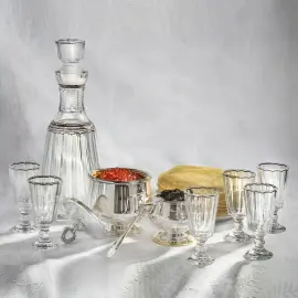 Икорница из набора "Классический" с золоченым вкладышем, 0,1 л Икорница из набора "Классический" с золоченым вкладышем, 0,1 л