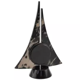 Table clock "Sail" (obsidian)