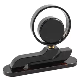 Orbita table clock (obsidian)