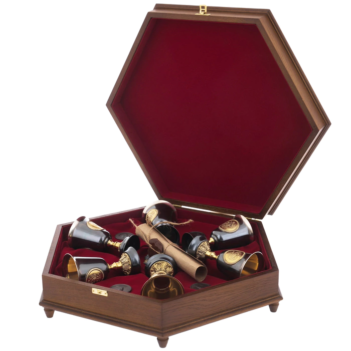 Imperial Hexagon vodka set for 6 people