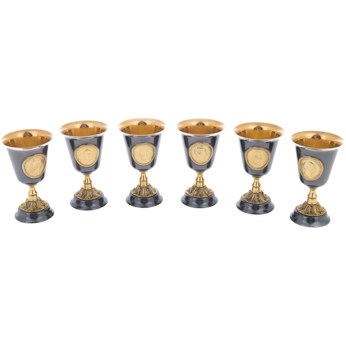 Imperial Hexagon vodka set for 6 people
