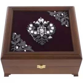 Набор бокалов "Императорский" с посеребрением, на 2 персоны