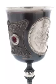 Набор бокалов "Императорский" с посеребрением, на 2 персоны