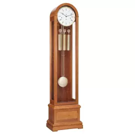 Hermle grandfather clock, cherry