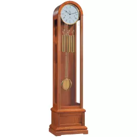 Hermle grandfather clock, cherry