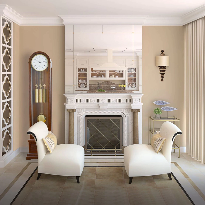 Hermle grandfather clock, cherry