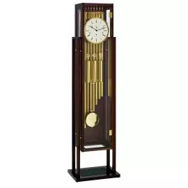 Hermle floor clock, walnut