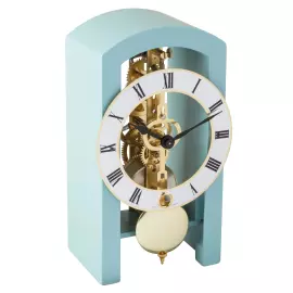Hermle table clock, blue