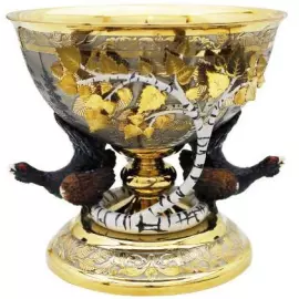 Ваза "Глухари" Златоуст