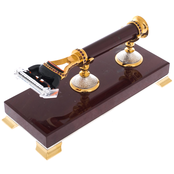 Shaving set made of jasper, Zlatoust