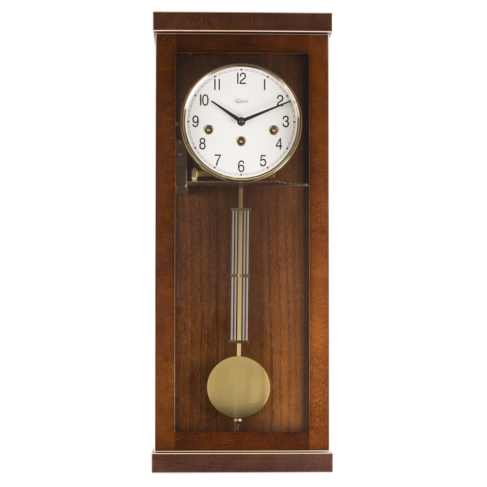 Hermle wall clock, walnut
