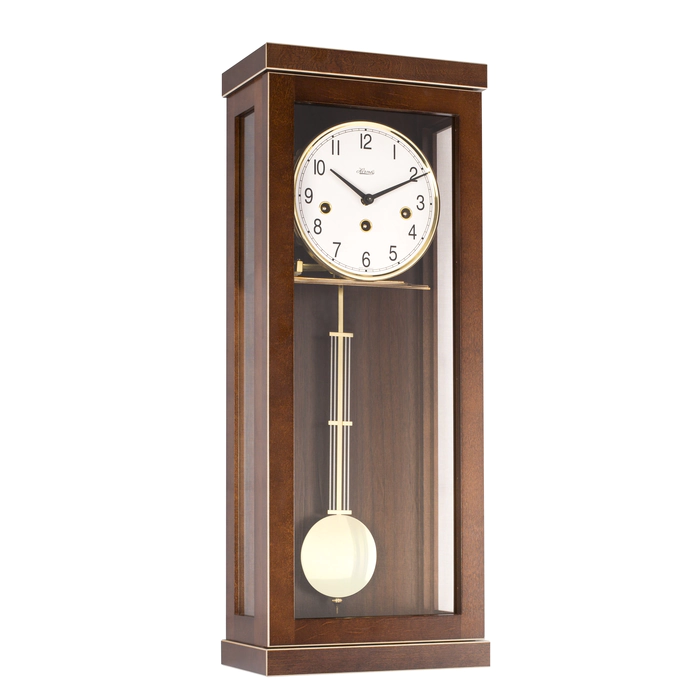 Hermle wall clock, walnut