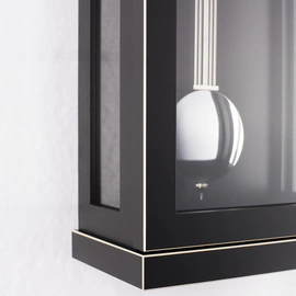 Hermle wall clock, black