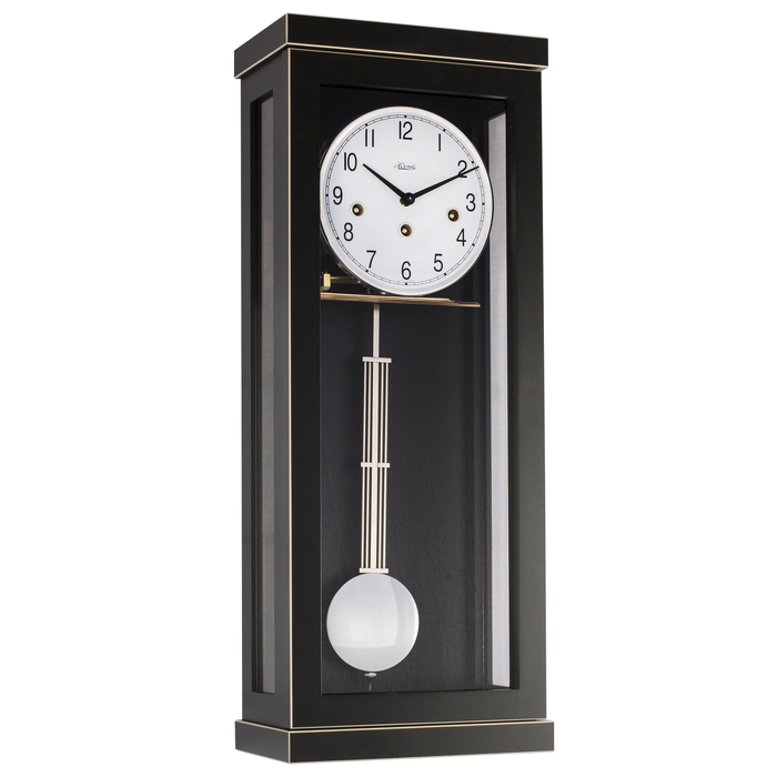 Hermle wall clock, black