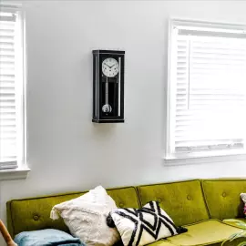 Hermle wall clock, black