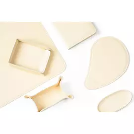 Настольный набор "Business Cuoietto" слоновая кость, 6 предметов