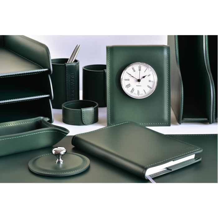 Настольный набор "Business Cuoietto" зеленый, 7 предметов