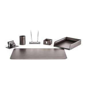 Table set "Business Cuoietto" chocolate, 6 items