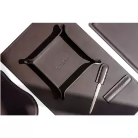 Настольный набор "Business Cuoietto" шоколад, 6 предметов