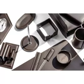 Настольный набор "Business Cuoietto" шоколад, 6 предметов