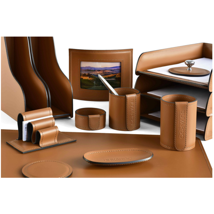 Настольный набор "Business Cuoietto" табак, 7 предметов Настольный набор "Business Cuoietto" табак, 7 предметов