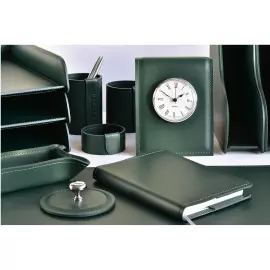 Настольный набор "Business Cuoietto" зеленый, 10 предметов