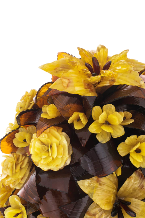 Ikebana made of amber "Venice"