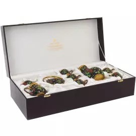 Сервиз кофейный серебряный "Ягодный" на 6 персон