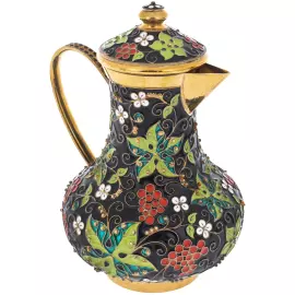 Сервиз кофейный серебряный "Ягодный" на 6 персон