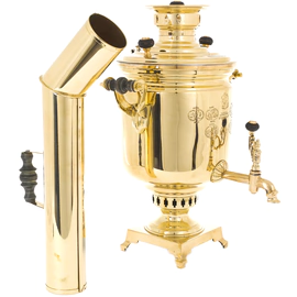 Samovar "Medalist" with a pipe