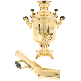Samovar "Medalist" with a pipe