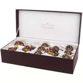 Кофейный сервиз серебряный "Птица" на 6 персон