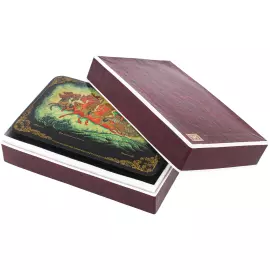 Шкатулка "Тройка" Полянина, Палех