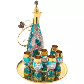 Набор для вина серебряный "Сирень" на 6 персон