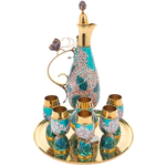 Silver "Lilac" wine set for 6 persons