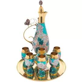 Набор для вина серебряный "Сирень" на 6 персон